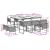 Set mobilier de grădină cu perne 11 piese gri deschis poliratan GartenMobel Dekor