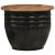 Măsuță de cafea, negru, 50x39,5 cm, lemn masiv reciclat GartenMobel Dekor