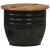 Măsuță de cafea, negru, 50x39,5 cm, lemn masiv reciclat GartenMobel Dekor