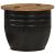 Măsuță de cafea, negru, 50x39,5 cm, lemn masiv reciclat GartenMobel Dekor