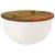 Măsuță de cafea, alb, 50x27 cm, lemn masiv reciclat GartenMobel Dekor
