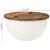 Măsuță de cafea, alb, 50x27 cm, lemn masiv reciclat GartenMobel Dekor