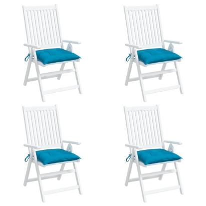 Perne de scaun 4 buc. albastru deschis 50x50x7 cm textil oxford GartenMobel Dekor