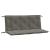 Pernă bancă de grădină 2buc melanj gri închis 120x50x7cm textil GartenMobel Dekor