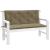Pernă bancă de grădină 2 buc melanj gri taupe 120x50x7cm textil GartenMobel Dekor