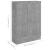 Bibliotecă, gri beton, 82,5 x 30,5 x 115 cm, PAL GartenMobel Dekor