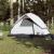 Cort camping cupolă 3 persoane alb, țesătură opacă, impermeabil GartenMobel Dekor