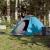 Cort de camping cupolă pentru 4 persoane, albastru, impermeabil GartenMobel Dekor