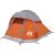 Cort de camping pentru 1 persoană, gri/portocaliu, impermeabil GartenMobel Dekor