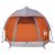 Cort de camping pentru 1 persoană, gri/portocaliu, impermeabil GartenMobel Dekor
