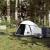 Cort camping cupolă 1 persoană alb, țesătură opacă, impermeabil GartenMobel Dekor