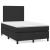 Pat box spring cu saltea, negru, 120x200 cm, piele ecologică GartenMobel Dekor