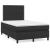 Pat box spring cu saltea, negru, 120x200 cm, piele ecologică GartenMobel Dekor