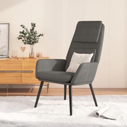 Scaun de relaxare, gri deschis, material textil GartenMobel Dekor