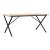 Masă bucătărie, cadru X, 180x90x75,5 cm lemn masiv pin și fontă GartenMobel Dekor