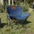 Scaune de camping cu buzunar, pliabile, 2 buc., albastru GartenMobel Dekor