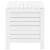 Cutie depozitare capac "RANA", alb, 80x49x54 cm, lemn masiv pin GartenMobel Dekor
