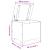 Cutie depozitare capac "RANA", alb, 60x49x54 cm, lemn masiv pin GartenMobel Dekor