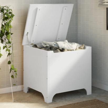 Cutie depozitare capac "RANA", alb, 60x49x54 cm, lemn masiv pin GartenMobel Dekor