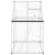 Sere cu cadru de bază, argintiu, 169x114x195 cm, aluminiu GartenMobel Dekor