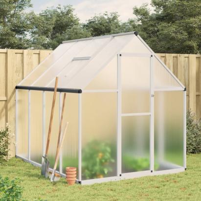 Sere cu cadru de bază, argintiu, 224x169x195 cm, aluminiu GartenMobel Dekor