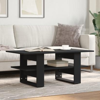 Măsuță de cafea, negru, 102x55x42 cm, lemn prelucrat GartenMobel Dekor