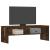 Dulap TV, stejar fumuriu, 120x40x40 cm, lemn prelucrat GartenMobel Dekor