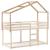 Acoperiș Pat Copii 213x95,5x144,5 cm Lemn Mass Pin GartenMobel Dekor