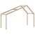 Acoperiș Pat Copii 213x95,5x144,5 cm Lemn Mass Pin GartenMobel Dekor