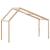 Acoperiș Pat Copii 213x85,5x144,5 cm Lemn Mass Pin GartenMobel Dekor