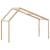 Acoperiș Pat Copii 203x95,5x142 cm Lemn Mass Pin GartenMobel Dekor