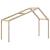 Acoperiș Pat Copii 203x95,5x142 cm Lemn Mass Pin GartenMobel Dekor