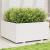 Jardinieră de grădină, alb, 100x100x49,5 cm, lemn masiv de pin GartenMobel Dekor
