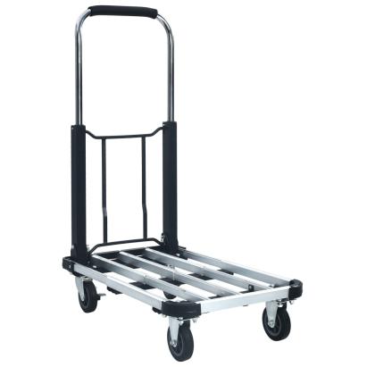 Cărucior de transport pliabil, 150 kg, argintiu, aluminiu   GartenMobel Dekor
