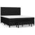 Pat box spring cu saltea, negru, 160x200 cm, textil GartenMobel Dekor