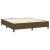 Pat box spring cu saltea, maro închis, 160x200 cm, textil GartenMobel Dekor