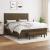 Pat box spring cu saltea, maro închis, 160x200 cm, textil GartenMobel Dekor