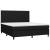 Pat box spring cu saltea, negru, 160x200 cm, textil GartenMobel Dekor