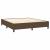 Pat box spring cu saltea, maro închis, 160x200 cm, textil GartenMobel Dekor