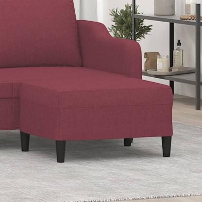 Taburet, roșu vin, 70x55x41 cm, material textil GartenMobel Dekor