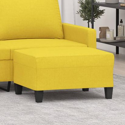 Taburet, galben deschis, 70x55x41 cm, material textil GartenMobel Dekor