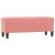 Bancă, roz, 100x35x41 cm, catifea GartenMobel Dekor