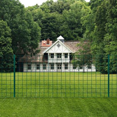 Gard Euro, verde, 20 x 0,8 m, oțel GartenMobel Dekor