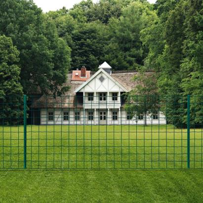 Gard Euro, verde, 20 x 1 m, oțel GartenMobel Dekor