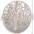 Oglindă rotundă,nisip,40x2,5 cm,fier, utilizare în interior GartenMobel Dekor