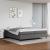 Cadru de pat box spring, gri, 200x200 cm, piele ecologică GartenMobel Dekor