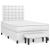 Pat box spring cu saltea, alb, 120x200 cm, piele ecologică GartenMobel Dekor