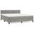Pat box spring cu saltea, gri deschis, 160x200 cm, catifea GartenMobel Dekor