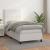 Pat box spring cu saltea, alb, 100x200 cm, piele ecologică GartenMobel Dekor