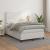 Pat box spring cu saltea, alb, 120x200 cm, piele ecologică GartenMobel Dekor